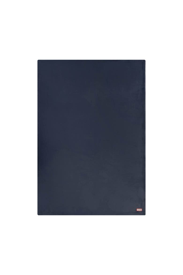 Coco Flannel Throw Blanket, Main, color, Mood Blue Indigo