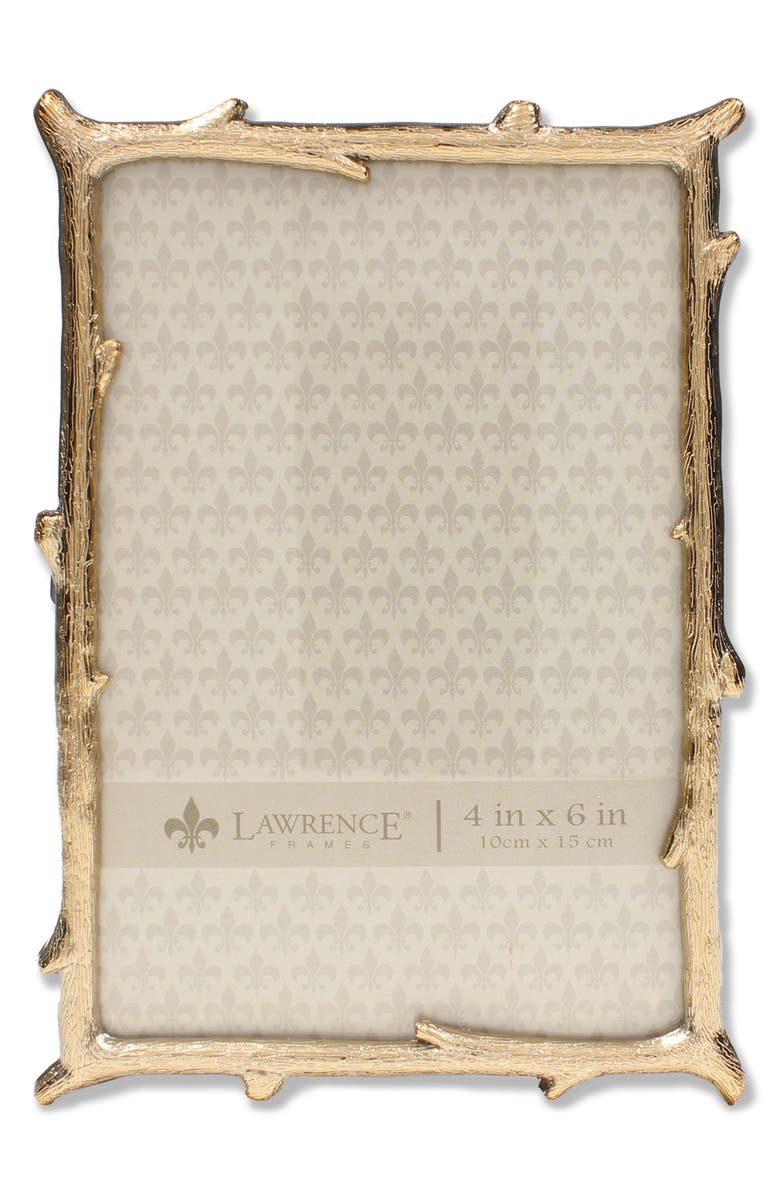 Lawrence Frames Gold Branch Picture Frame - 4"x6", Main, color, Gold