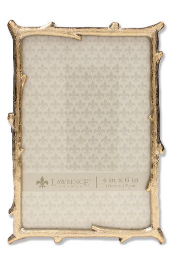 Lawrence Frames Gold Metal Picture Frame With Natural Branch Design In Gold