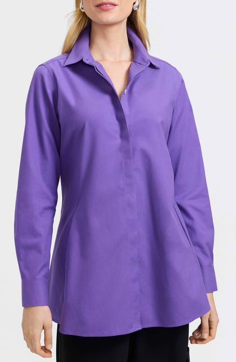 Cici Non-Iron Tunic Blouse