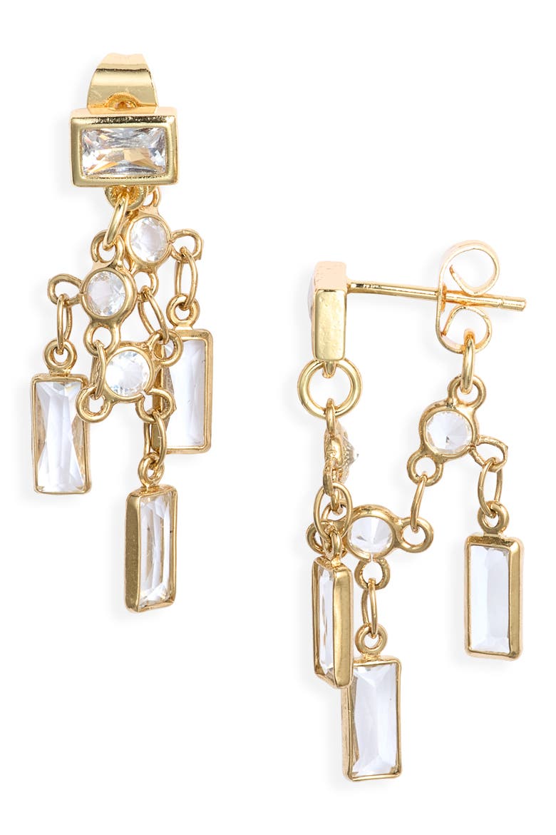 Willa Cubic Zirconia Stud Earrings, Main, color, GOLD