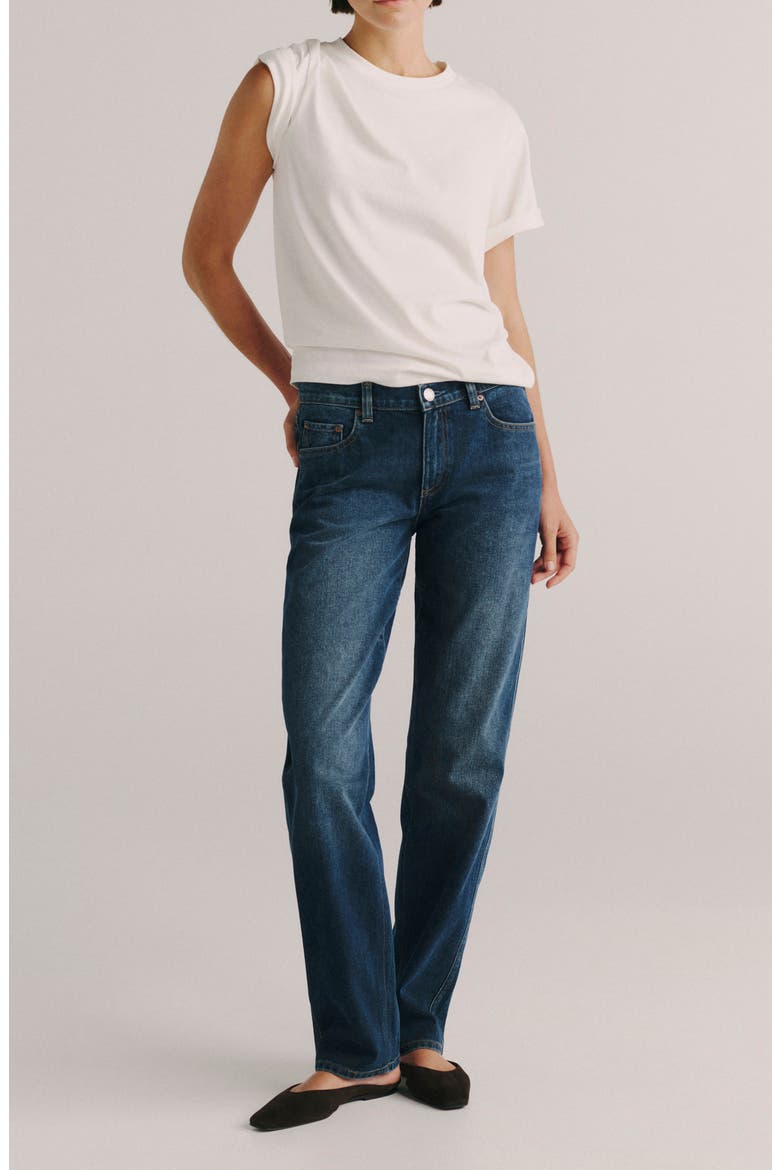 Dakota Slim Straight Leg Jeans, Alternate, color, DRAMA