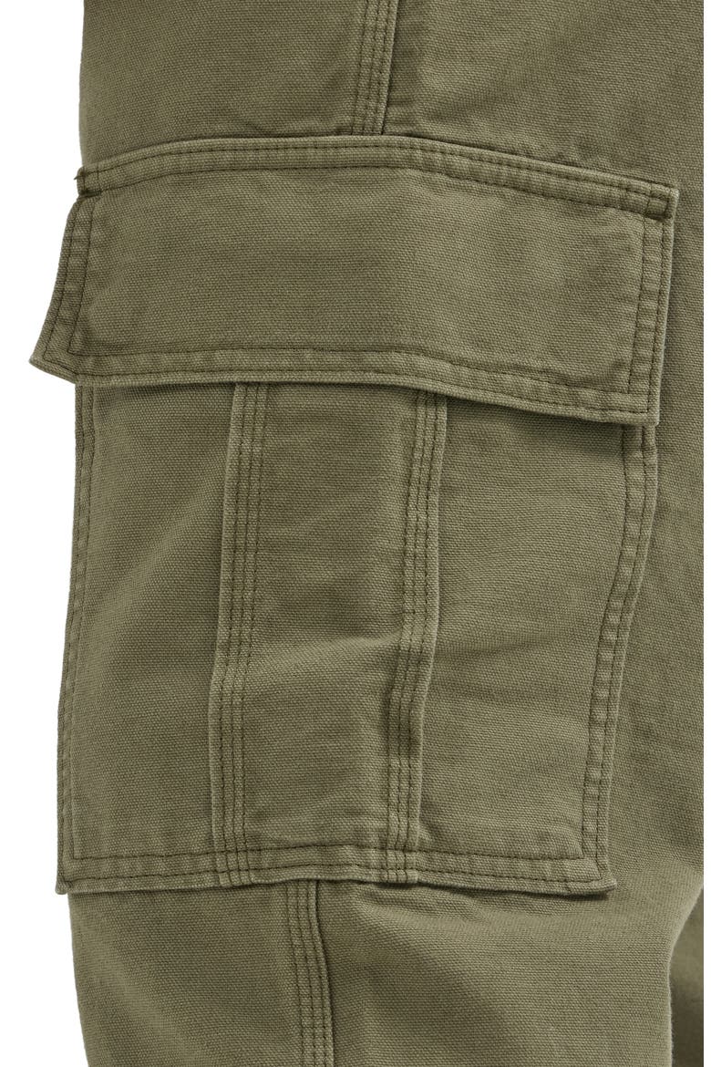 Workwear Loose Canvas Cargo Pants, Alternate, color, MERCANTILE GREEN