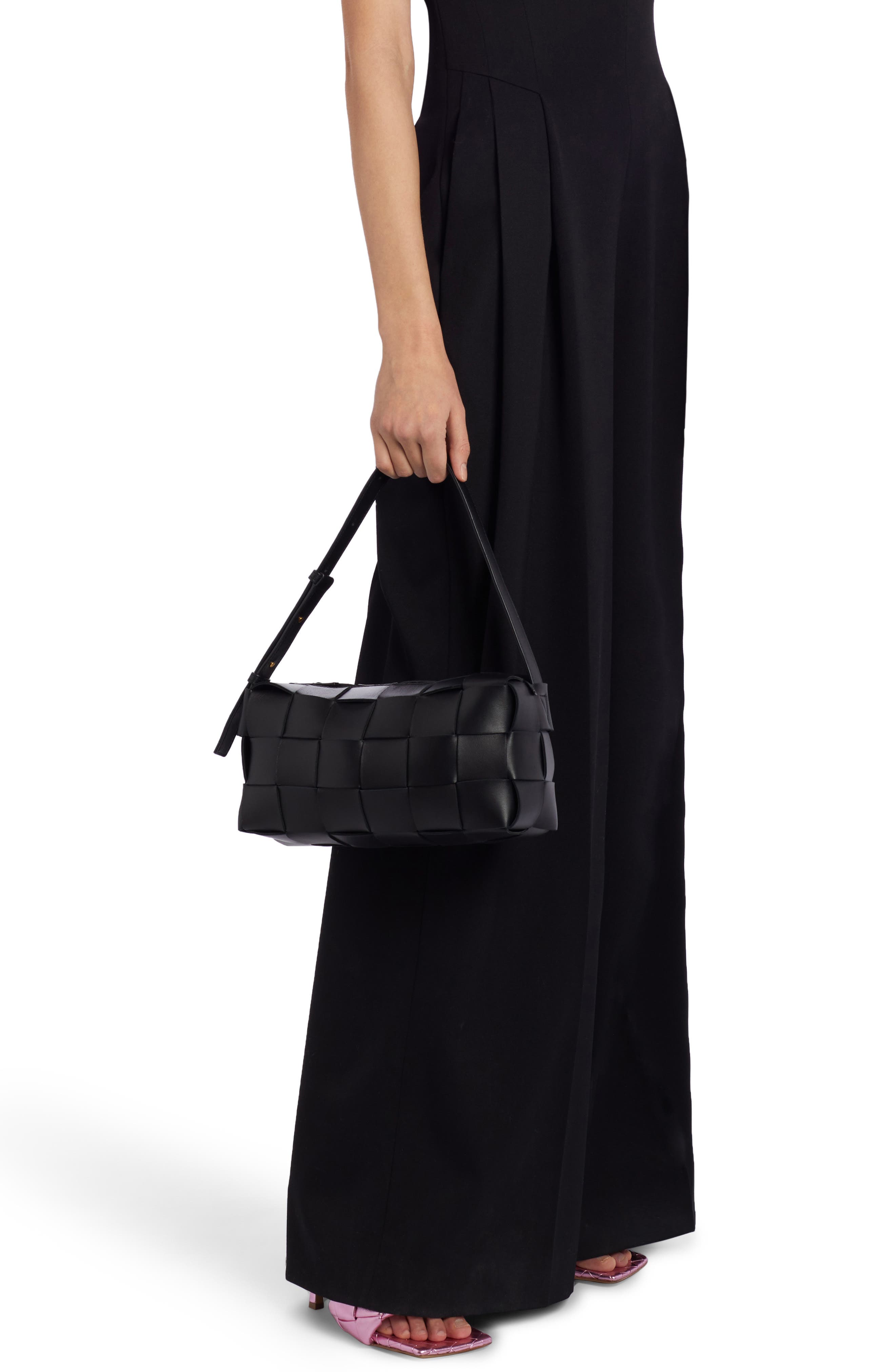 Bottega Veneta Cassette Intrecciato Leather Shoulder Bag, Alternate, color, 