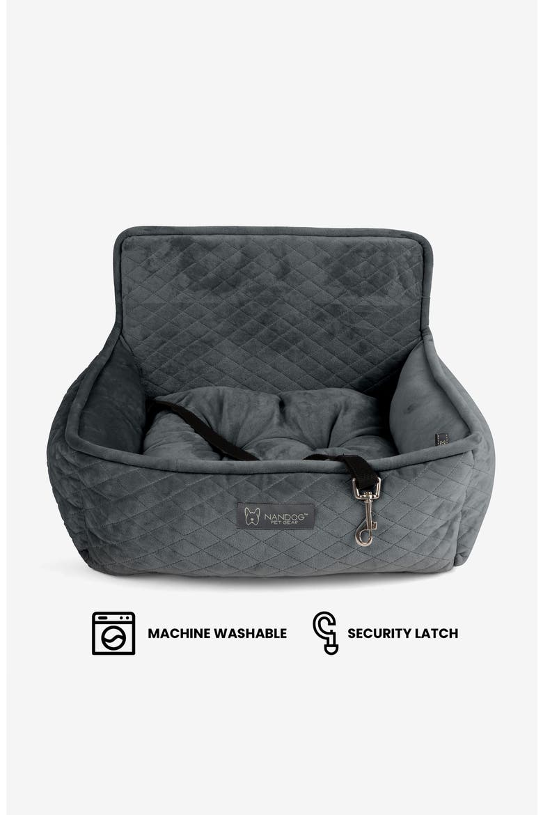 Car Seat for Small/Medium Dogs, Alternate, color, Charcoal Gray