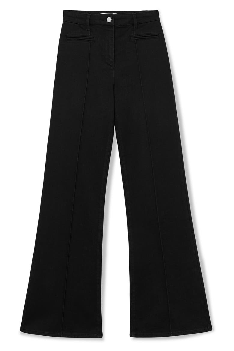 Claude High Waist Flare Jeans, Alternate, color, BLACK