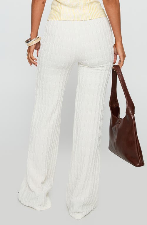 Princess Polly Leisure State Wide Leg Pants In White