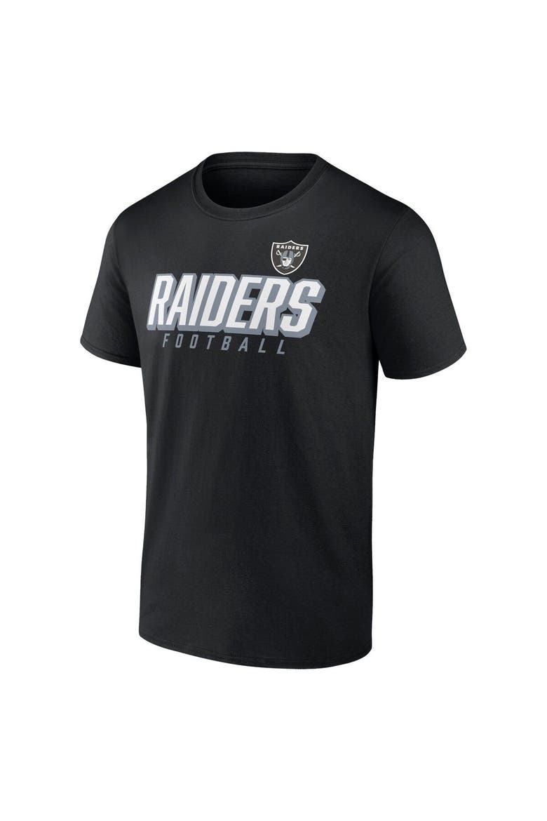 Men's Fanatics Branded Black/Silver Las Vegas Raiders Player Pack T-Shirt Combo Set, Alternate, color, Black