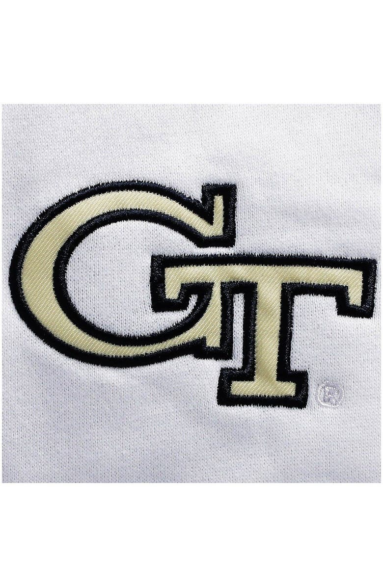 COLOSSEUM Men's Colosseum White Georgia Tech Yellow Jackets Tortugas Logo Quarter-Zip Jacket, Alternate, color, White
