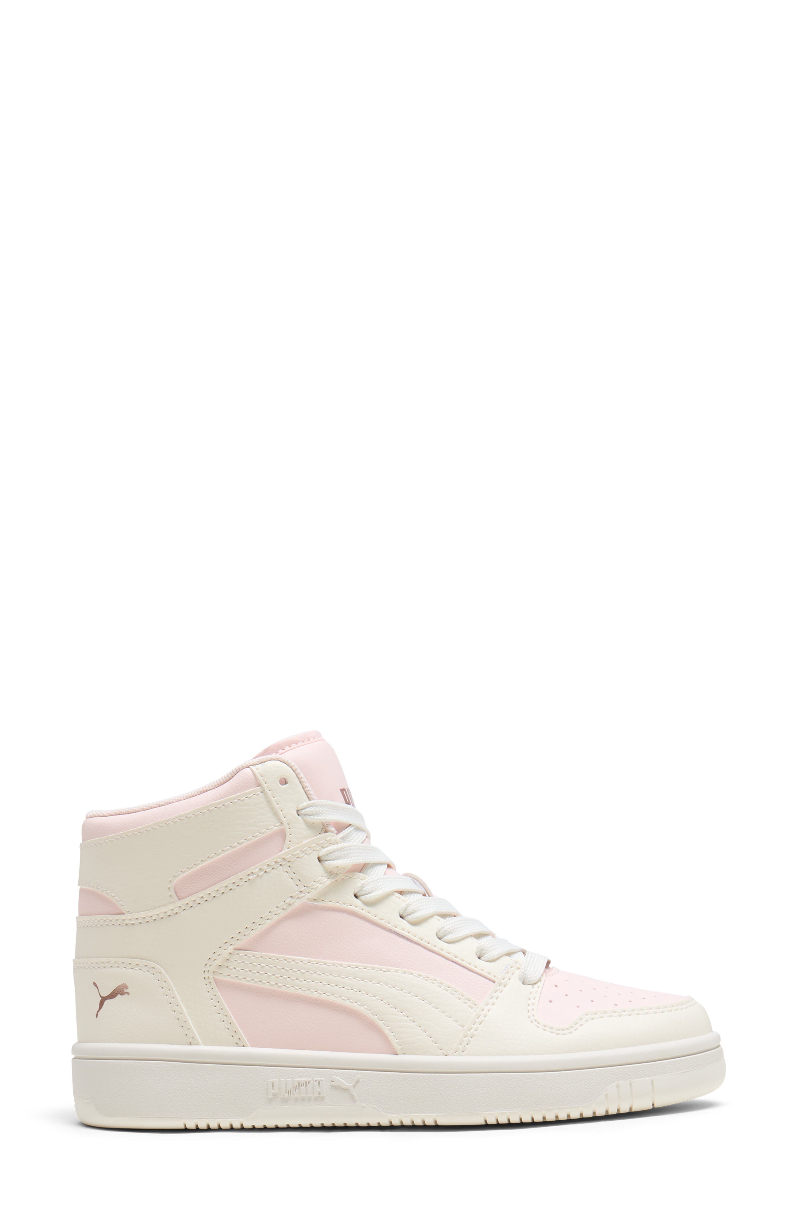 PUMA Rebound Layup High Top Sneaker, Alternate, color, Jasmine Flower/ Warm