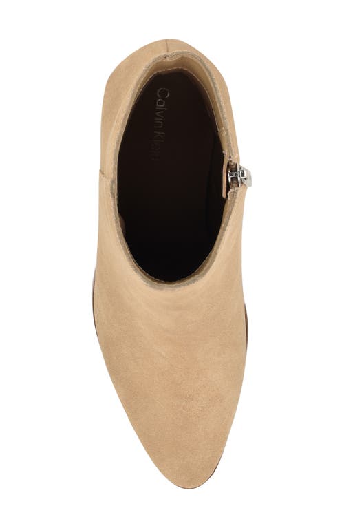 Calvin Klein Dezzi Bootie In Brown