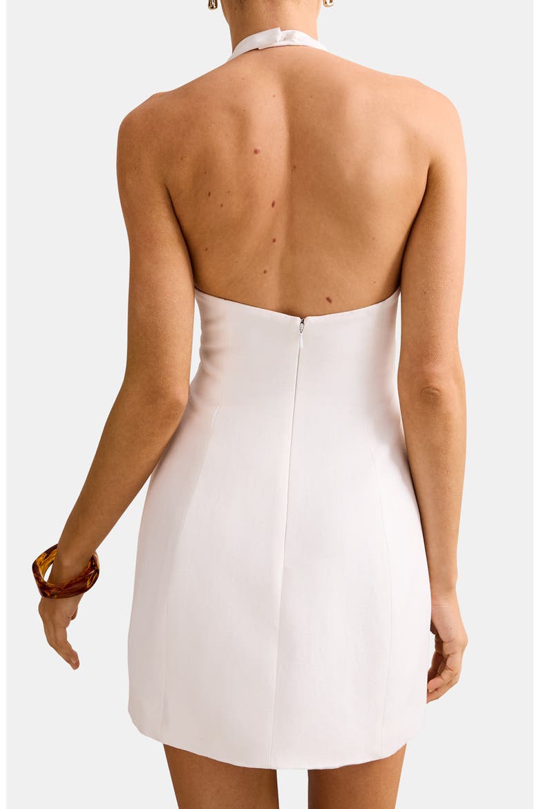 Tash Halter Minidress, Alternate, color, PORCELAIN