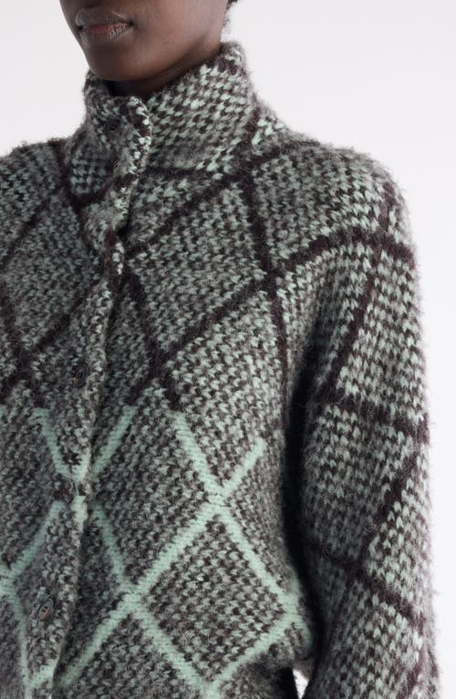 Dries Van Noten Tifna Alpaca Blend Cardigan In Gray