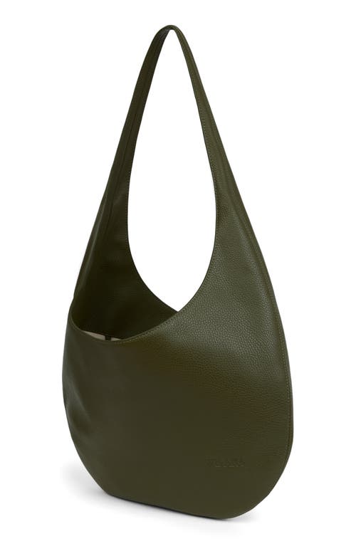 We-ar4 The H Leather Hobo Bag In Army Green