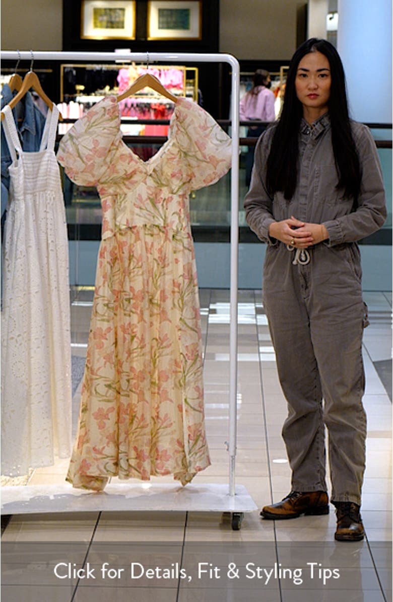 Sasilia Floral Midi Dress, sales video thumbnail