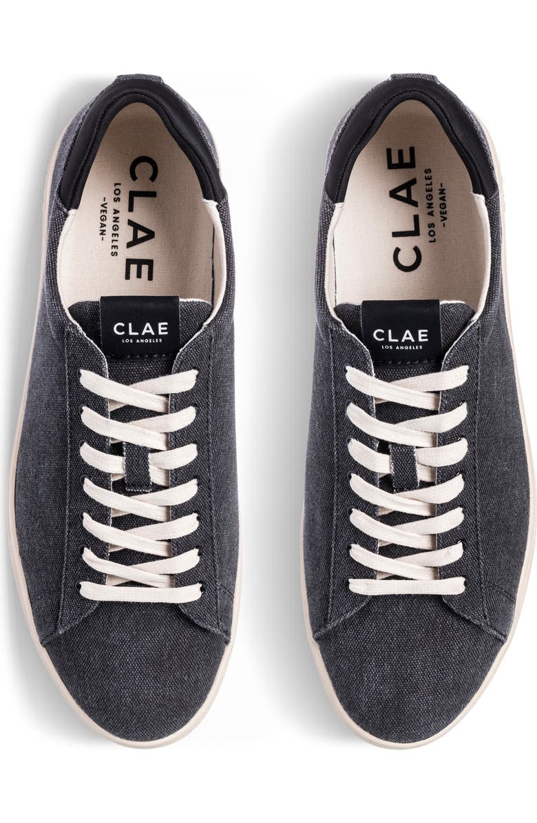 CLAE Bradley Sneaker, Alternate, color, Black Washed Canvas