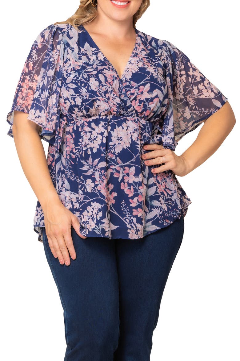 Seaside Serenade Top, Alternate, color, NAVY WISTERIA BLOOMS