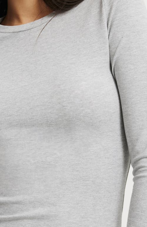 Shop Cotton On All Day Crew Long Sleeve In Grey Marle