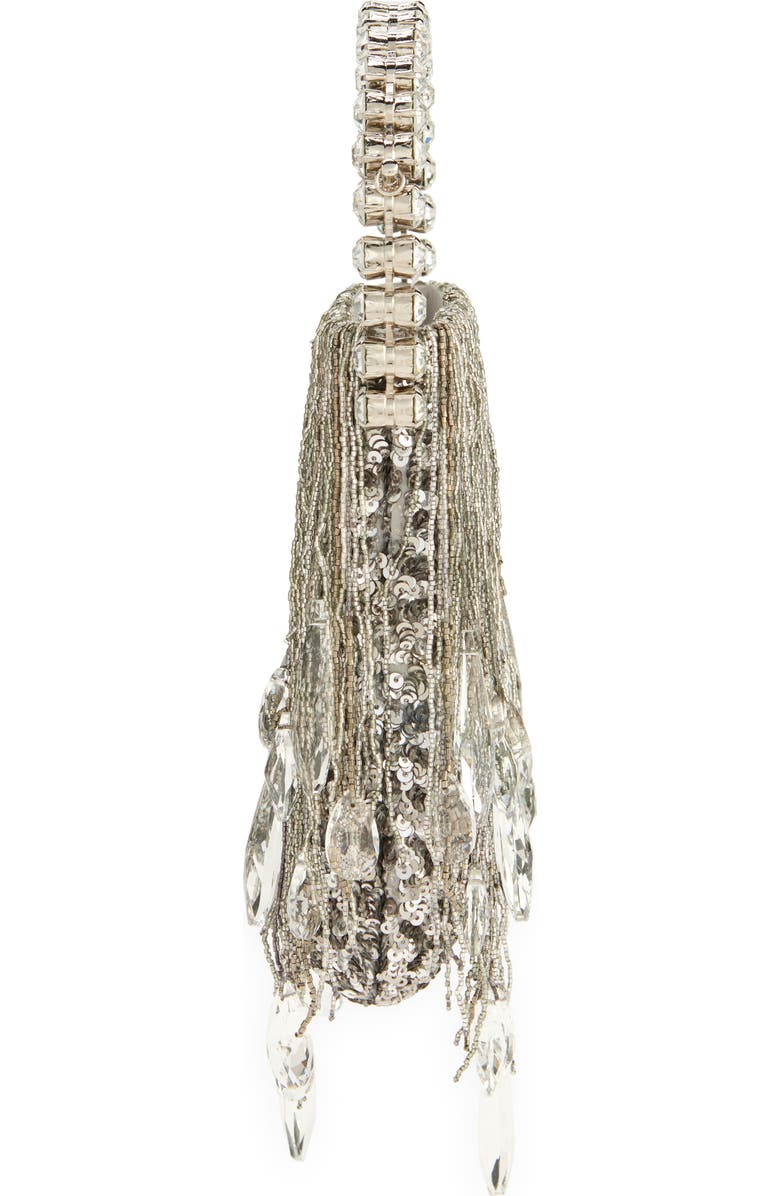 L’alingi Micro Crystal Fringe Top Handle Bag, Alternate, color,