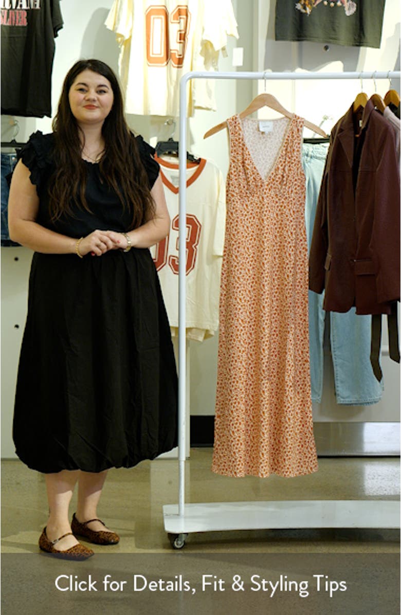 Brayden Floral Print Sleeveless Maxi Dress, sales video thumbnail