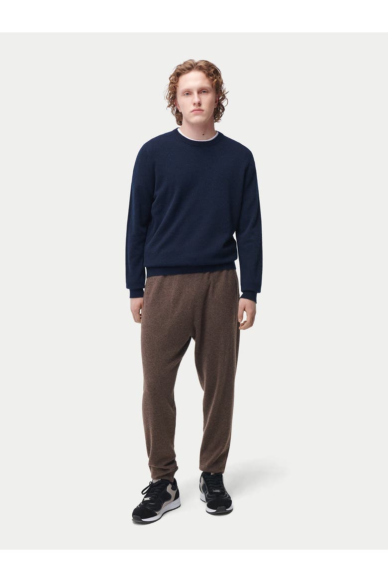 Essential Crewneck Cashmere Sweater, Alternate, color, total eclipse