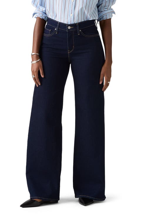 318 Shaping Mid Rise Wide Leg Jeans (Darkest Sky)
