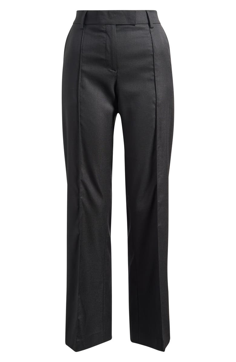 Topshop Slim Fit Suit Pants, Alternate, color, Black