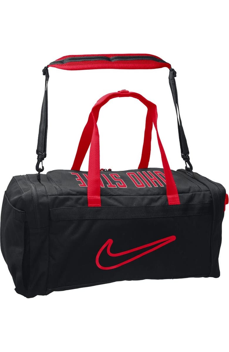 Nike Ohio State Buckeyes Utility Power Duffel Bag, Alternate, color,