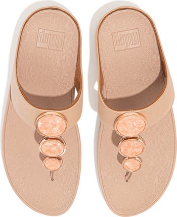 FitFlop Halo Shimmer サンダル 厚底 ウェッジ FitFlop Halo Shimmer Wedge Sandal (Women) | Nordstromrack