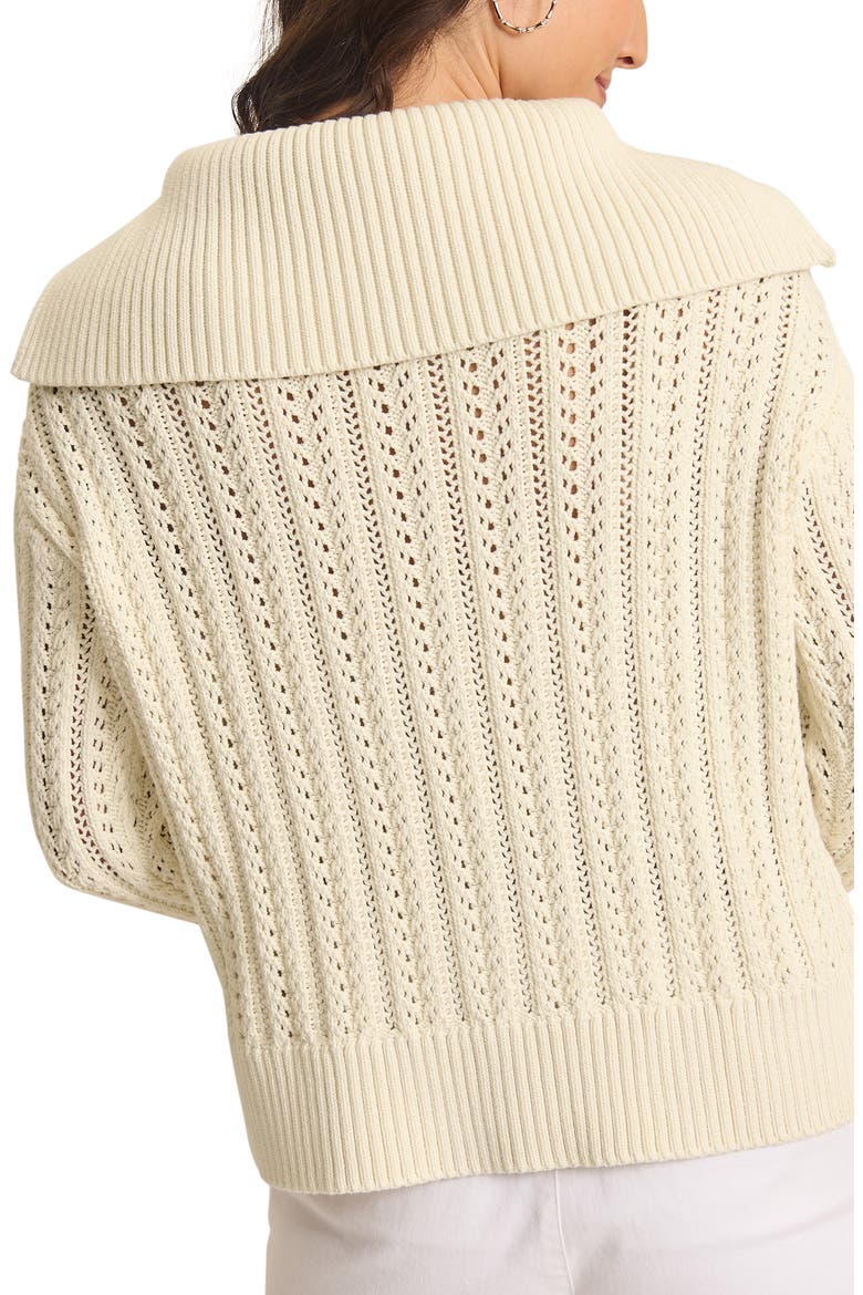 Zoe Sailor Collar Sweater, Alternate, color, BLEACHED SAND