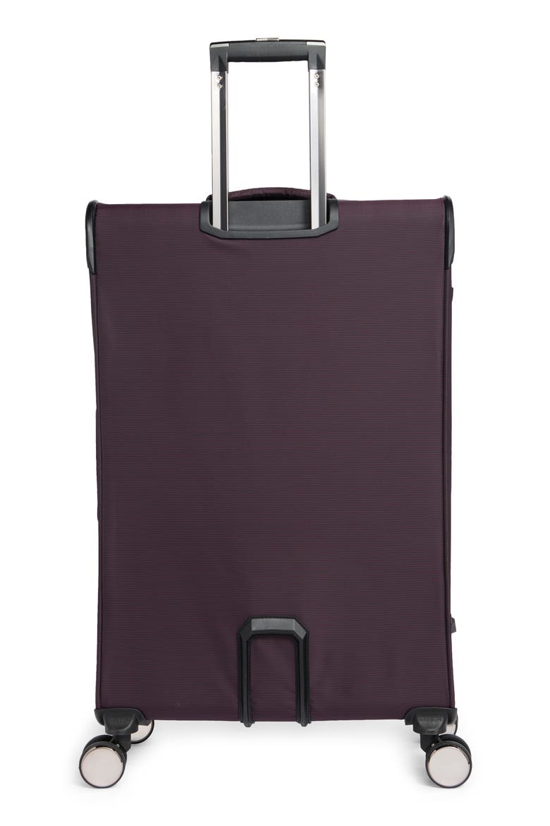 Debutant Softshell Expandable Spinner Luggage, Alternate, color, PLUM