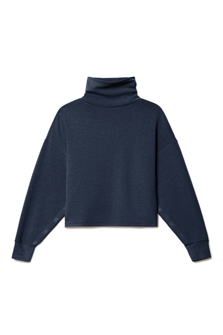 DreamGlow Mock Neck Top, Alternate, color, NAVY BLUE