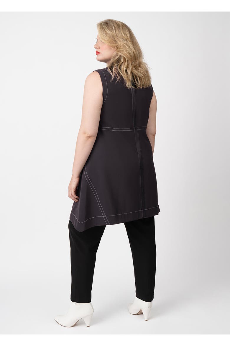 Layering Vest Convertible Dress Plus Size, Alternate, color, JET BLACK