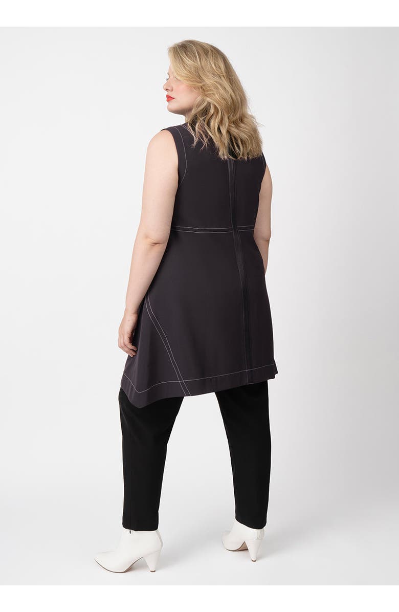 SEE ROSE GO Layering Vest Convertible Dress Plus Size, Alternate, color, Jet Black