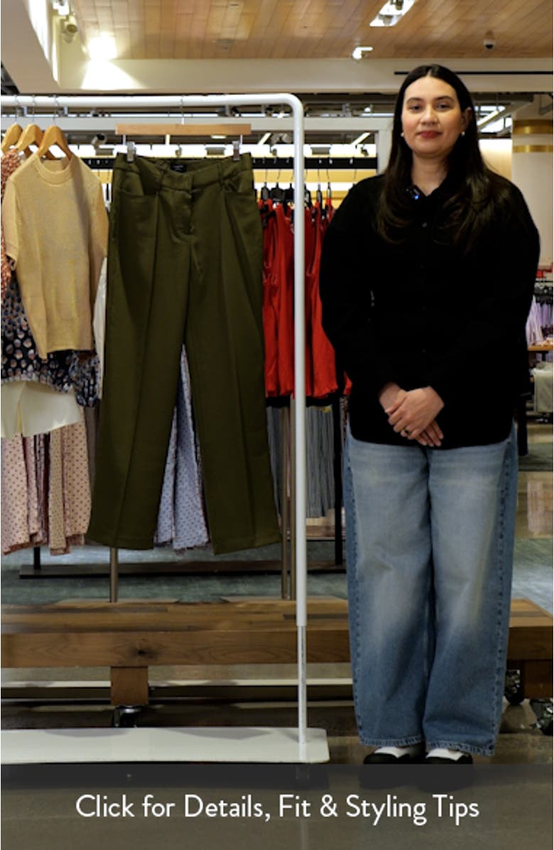 Brushed Woven Straight Leg Pants, sales video thumbnail