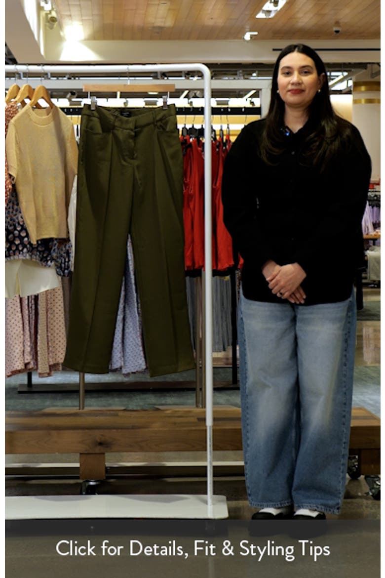 Brushed Woven Straight Leg Pants video
