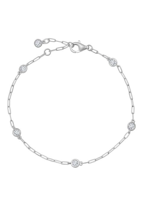 Aura Cubic Zirconia Station Bracelet
