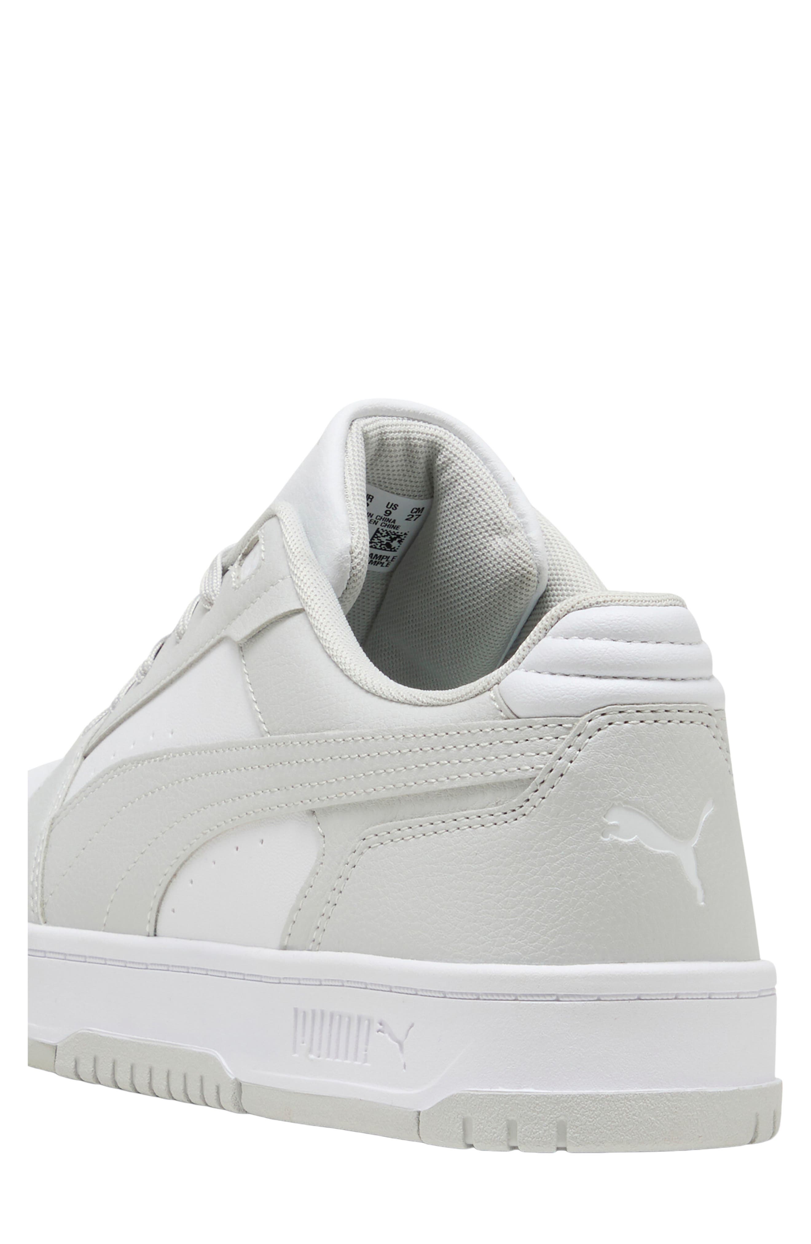 Rebound Slam Lo Sneaker, Alternate, color, GLACIAL GRAY/ PUMA WHITE