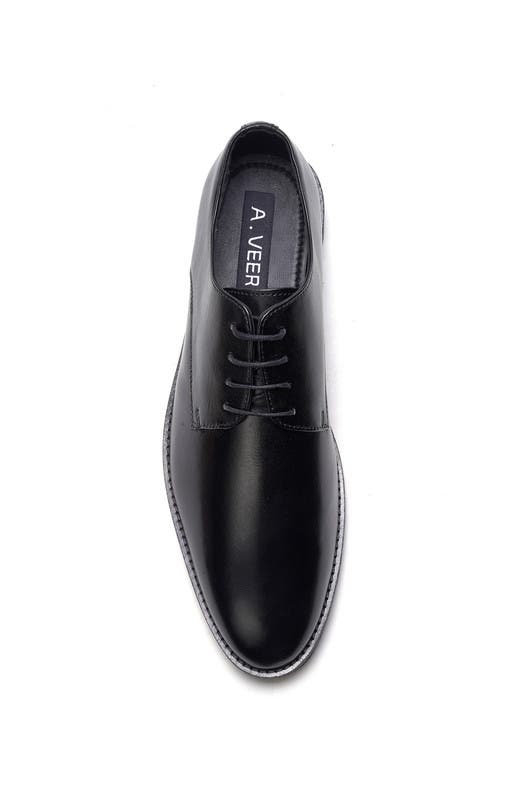 A. Veer Rowan Derby, Alternate, color, Black Leather