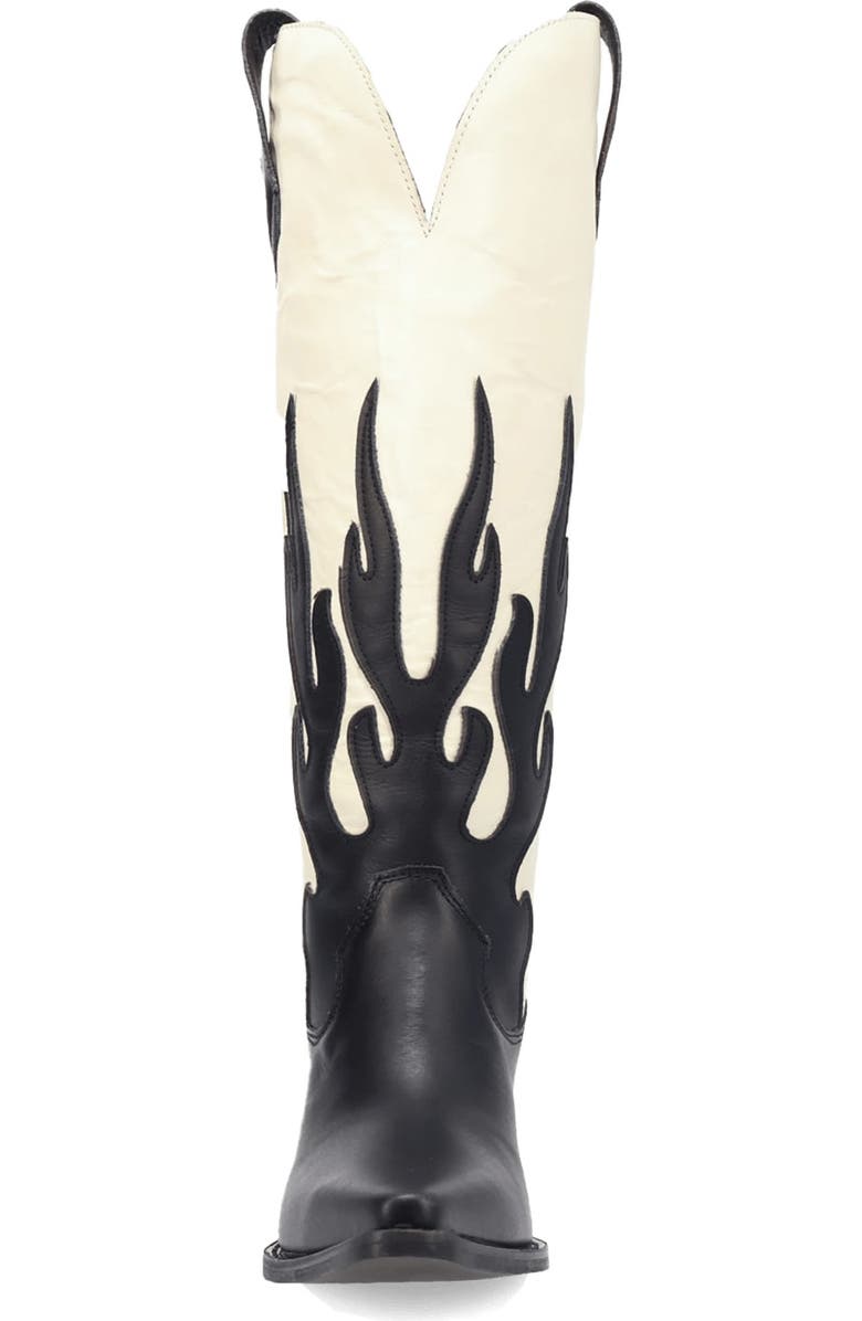 Dingo Burnin' Love Knee High Western Boot, Alternate, color, Black
