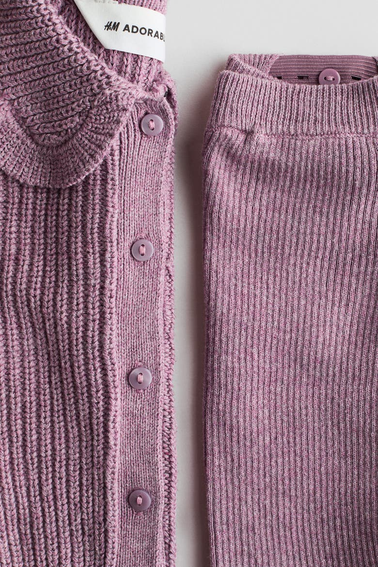 2-piece Cotton-knit Set, Alternate, color, Purple
