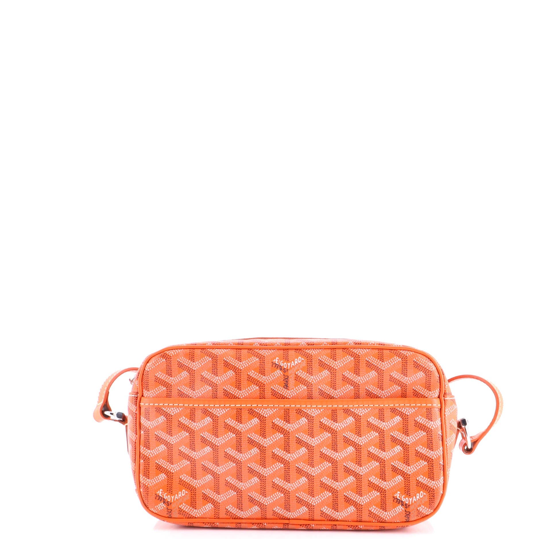 Pre-Owned Goyard Cap Vert Bag Coated Canvas, Main, color, Orange