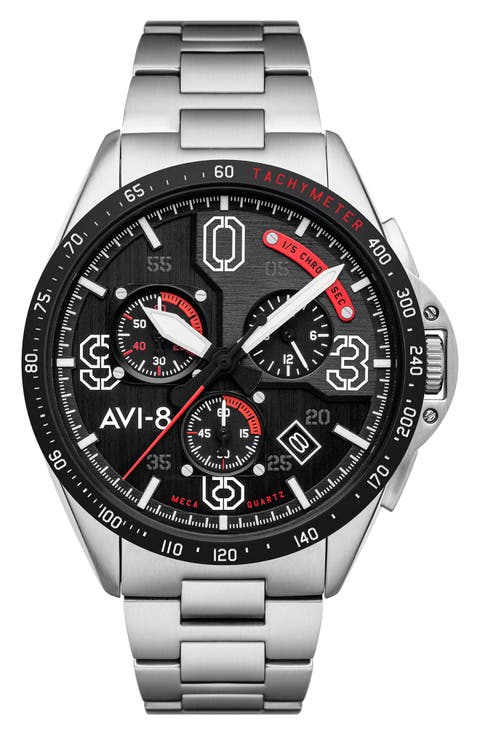 P-51 Mustang Blakeslee Chronograph Bracelet Watch, 43mm