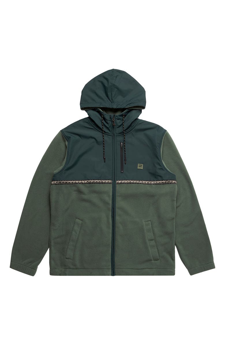 Billabong Boundary Lite Front Zip Fleece Hoodie, Alternate, color, 
