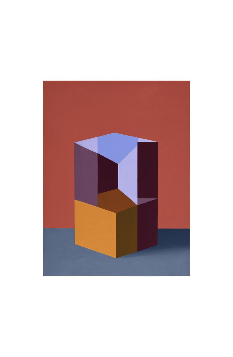Forma Art Studio Form and Structure No. 07 Geometric Abstract Art Print, Main, color, Black Frame - 12X16