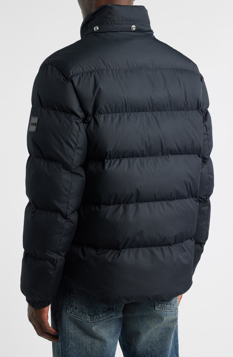 BOSS Water Repellent Puffer Coat with Removable Hood, Alternate, color, Black