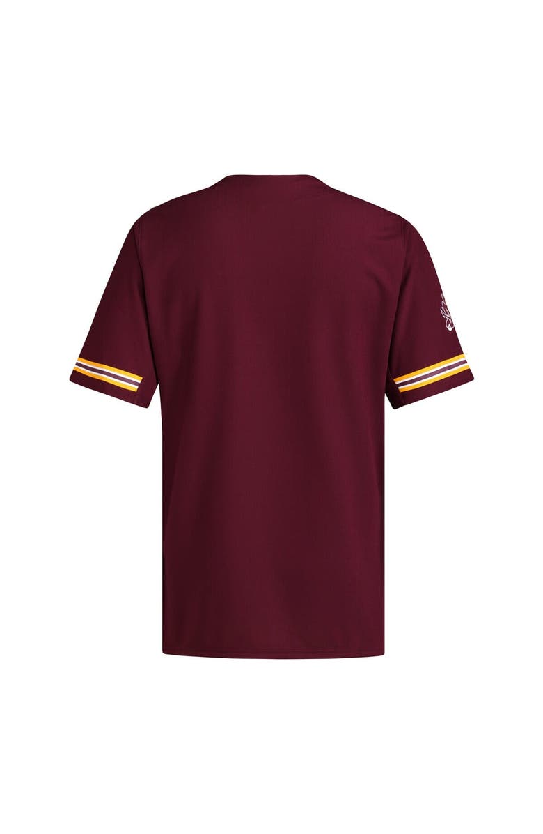 adidas Men's adidas  Maroon Arizona State Sun Devils Reversible Retro Full-Button Baseball Jersey, Alternate, color, 