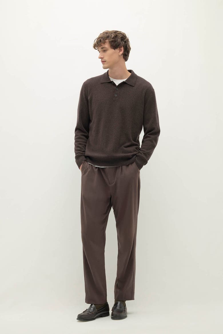 Alessandro Cashmere Polo, Main, color, Cocoa