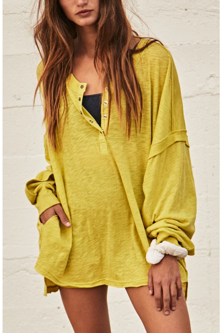 FP Movement One Up Long Sleeve Top, Main, color, SPARKLING CITRUS