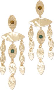 Ramy Brook Cleo Stone Chandelier Earrings